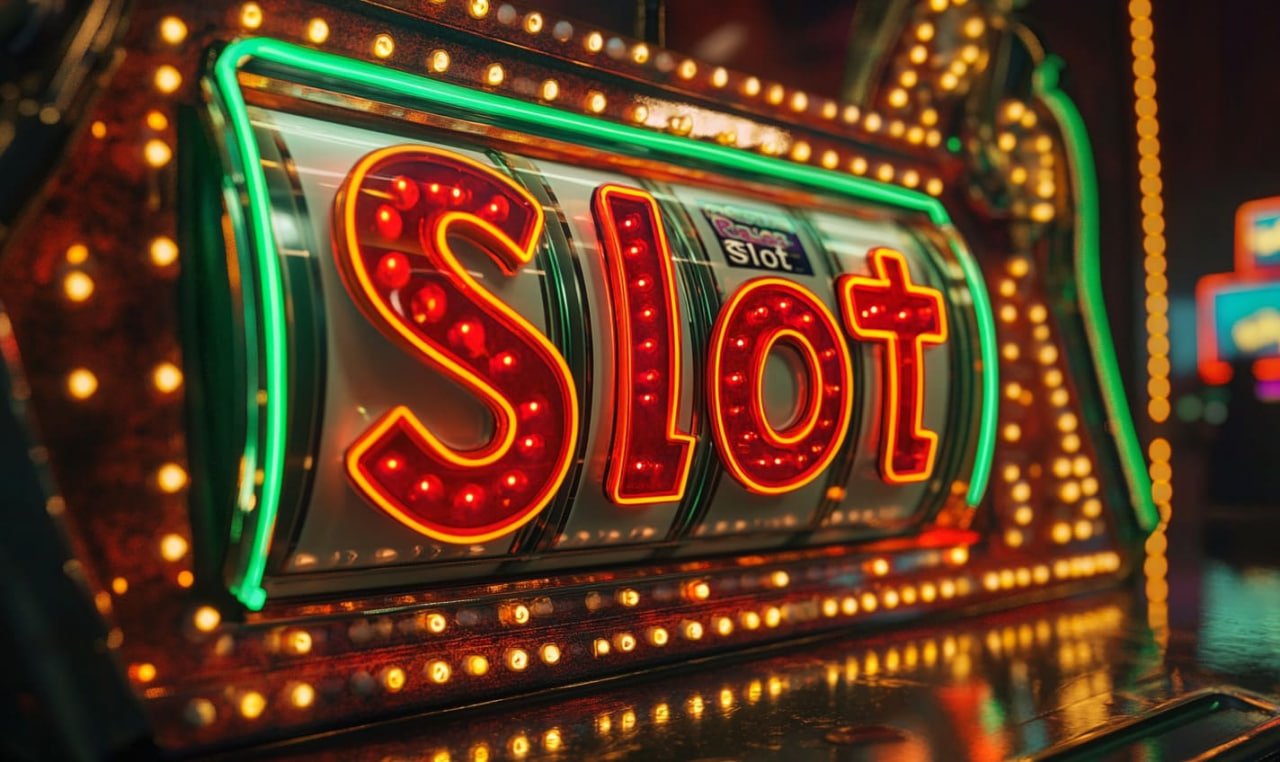 Slot Machine Reels Spin ဖြစ်နေသော ဖန်သားပြင်ပုံ